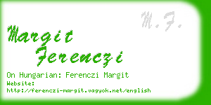 margit ferenczi business card